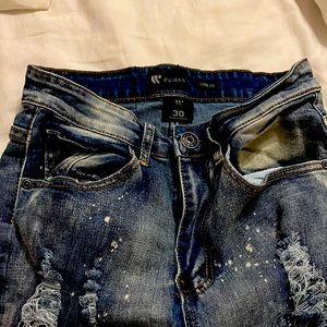 Waimea size 30 skinny fit boys ripped jeans